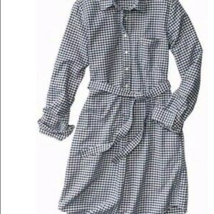 Gap shirt dress in navy gingham (Size Small)
